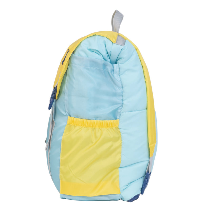 Sleep-N-Pack™ – Big Kid Size | Color Block Cali Teal, Buttercup Yellow & Navy Blue