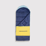 Sleep-N-Pack™ – Big Kid Size | Color Block Cali Teal, Buttercup Yellow & Navy Blue