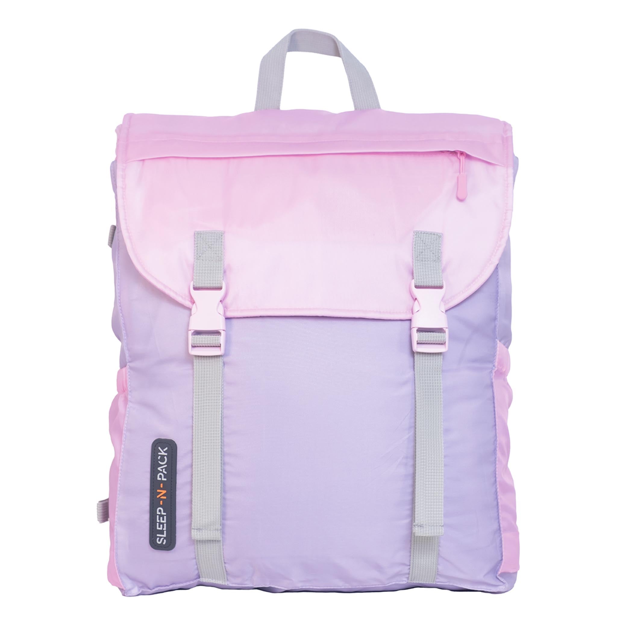 Sleep-N-Pack™ – Big Kid Size | Color Block Pink/Lilac/Coconut