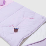 Sleep-N-Pack™ – Big Kid Size | Color Block Pink/Lilac/Coconut