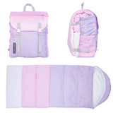 Sleep-N-Pack™ – Big Kid Size | Color Block Pink/Lilac/Coconut