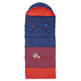 Sleep-N-Pack™ – Big Kid Size | Color Block Camp Collection: Navy, Fiery Red & Mulberry