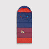 Sleep-N-Pack™ – Big Kid Size | Color Block Camp Collection: Navy, Fiery Red & Mulberry