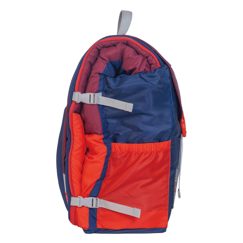 Sleep-N-Pack™ – Big Kid Size | Color Block Camp Collection: Navy, Fiery Red & Mulberry