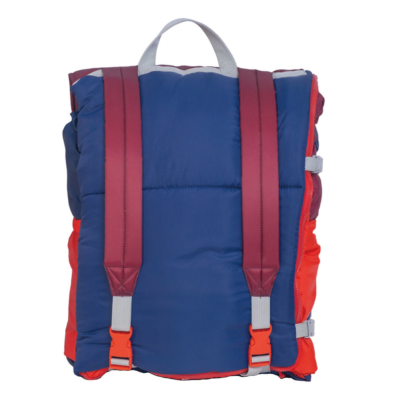 Sleep-N-Pack™ – Big Kid Size | Color Block Camp Collection: Navy, Fiery Red & Mulberry