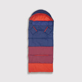 Sleep-N-Pack™ – Big Kid Size | Color Block Camp Collection: Navy, Fiery Red & Mulberry
