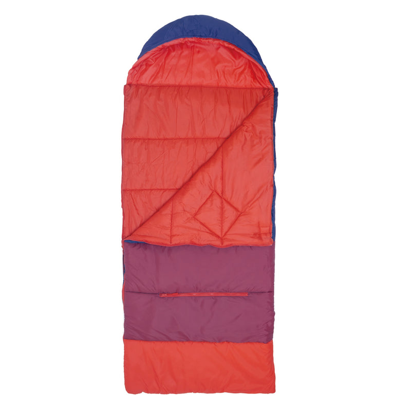Sleep-N-Pack™ – Big Kid Size | Color Block Camp Collection: Navy, Fiery Red & Mulberry