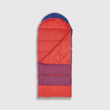 Sleep-N-Pack™ – Big Kid Size | Color Block Camp Collection: Navy, Fiery Red & Mulberry