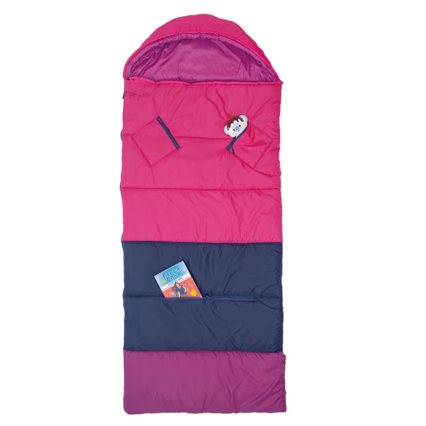 Sleep-N-Pack™ – Big Kid Size | Color Block Raspberry Sorbet, Navy & Winterberry