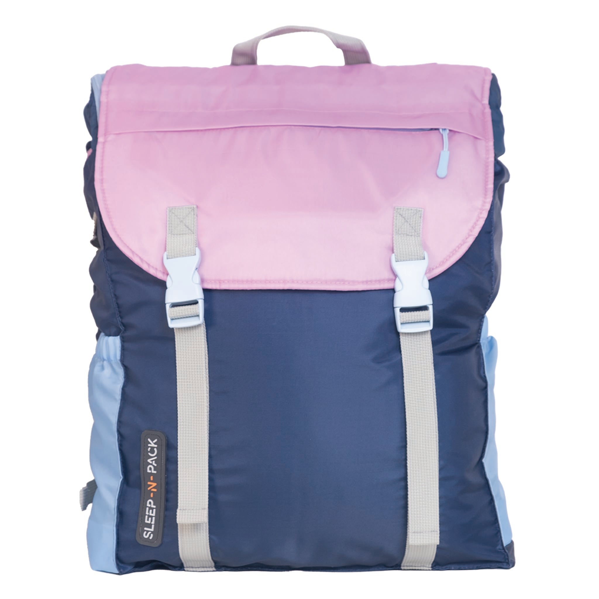 Sleep-N-Pack™ – Big Kid Size | Color Block Camp Collection: Blue Ombre