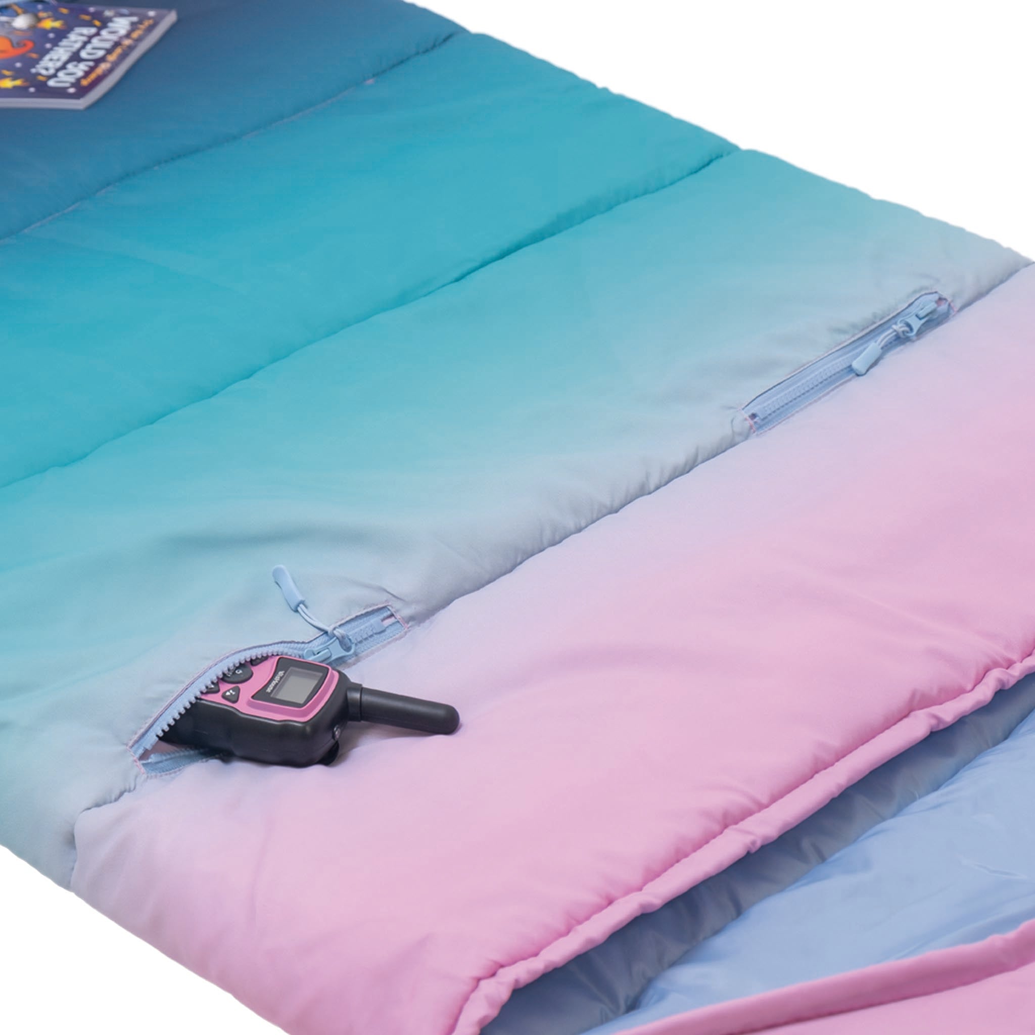 Sleep-N-Pack™ – Big Kid Size | Color Block Camp Collection: Blue Ombre