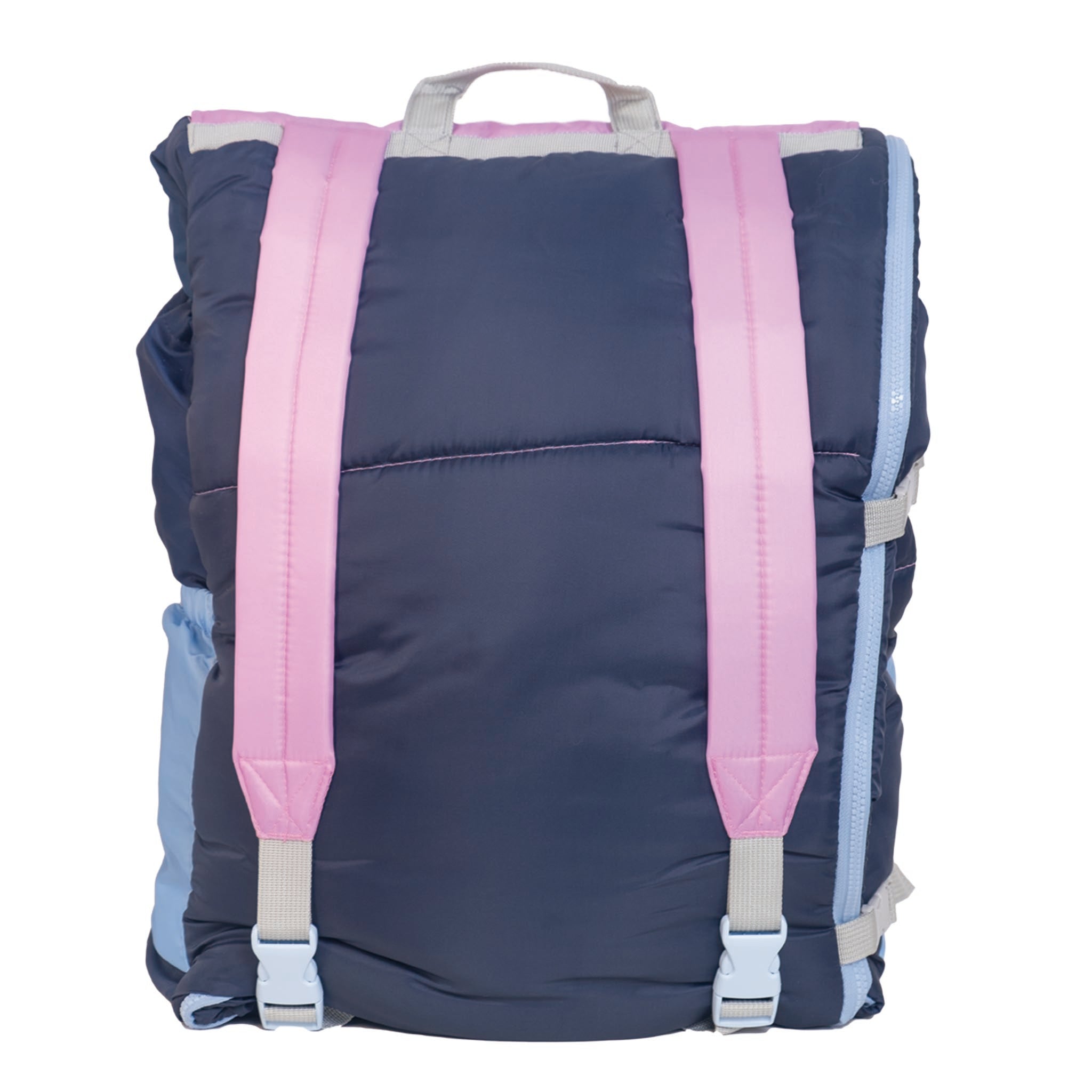 Sleep-N-Pack™ – Big Kid Size | Color Block Camp Collection: Blue Ombre
