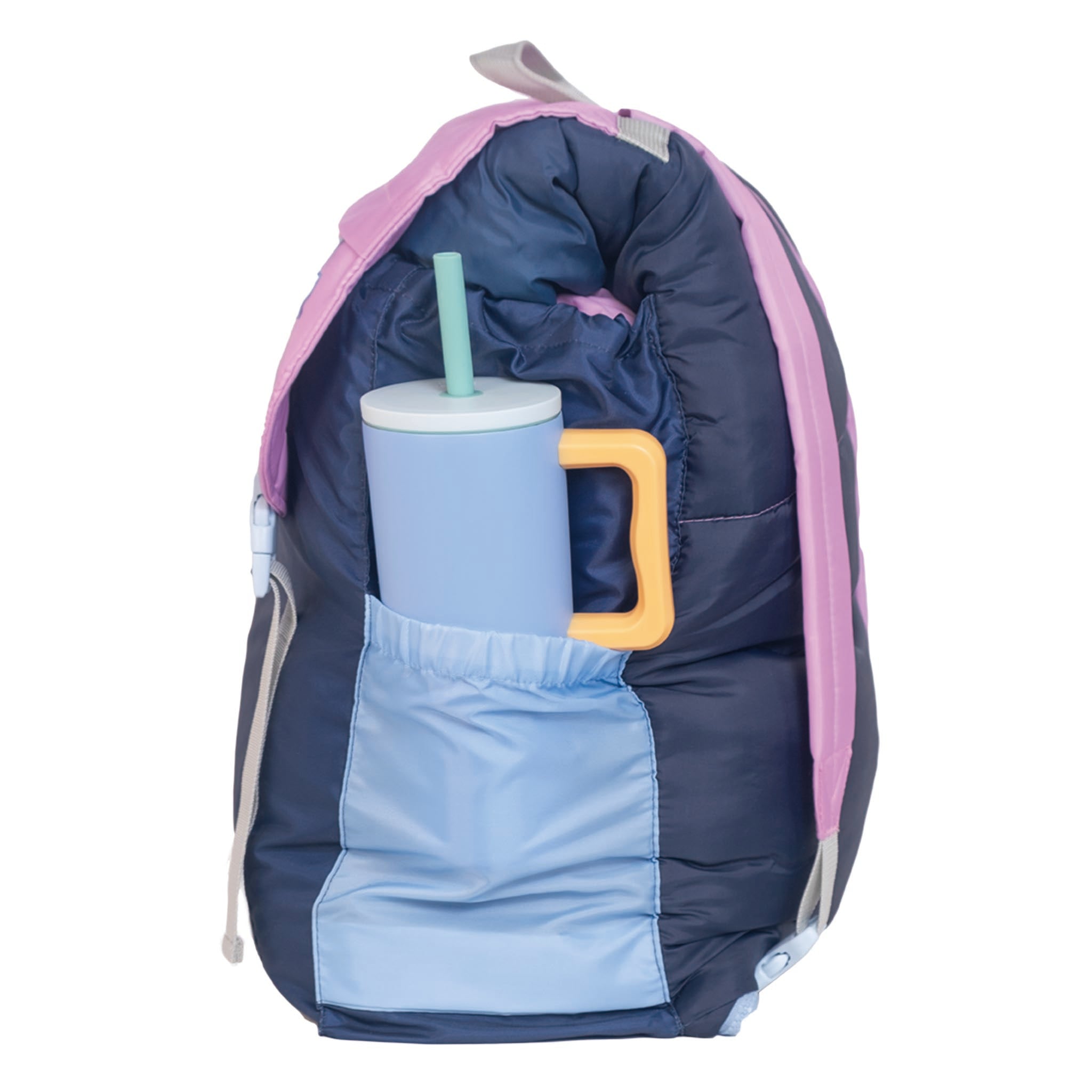 Sleep-N-Pack™ – Big Kid Size | Color Block Camp Collection: Blue Ombre