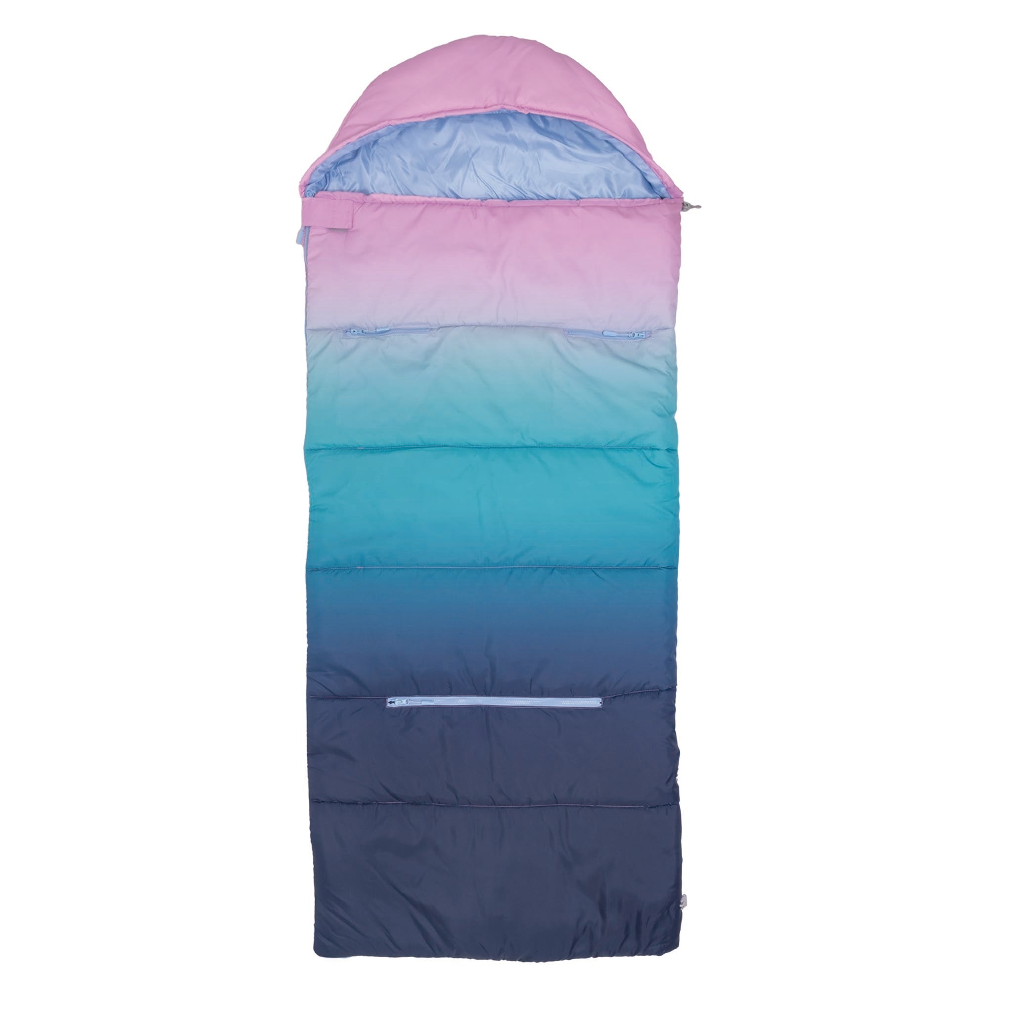 Sleep-N-Pack™ – Big Kid Size | Color Block Camp Collection: Blue Ombre