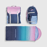 Sleep-N-Pack™ – Big Kid Size | Color Block Camp Collection: Blue Ombre
