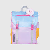 Sleep-N-Pack™ – Big Kid Size | Color Block Camp Collection: Pink Smile Face