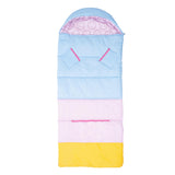 Sleep-N-Pack™ – Big Kid Size | Color Block Camp Collection: Pink Smile Face