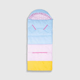 Sleep-N-Pack™ – Big Kid Size | Color Block Camp Collection: Pink Smile Face