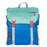 Sleep-N-Pack™ – Big Kid Size | Color Block Camp Collection: Blue Smile Face