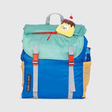 Sleep-N-Pack™ – Big Kid Size | Color Block Camp Collection: Blue Smile Face