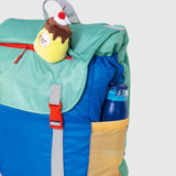 Sleep-N-Pack™ – Big Kid Size | Color Block Camp Collection: Blue Smile Face