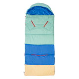 Sleep-N-Pack™ – Big Kid Size | Color Block Camp Collection: Blue Smile Face