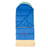 Sleep-N-Pack™ – Big Kid Size | Color Block Camp Collection: Blue Smile Face