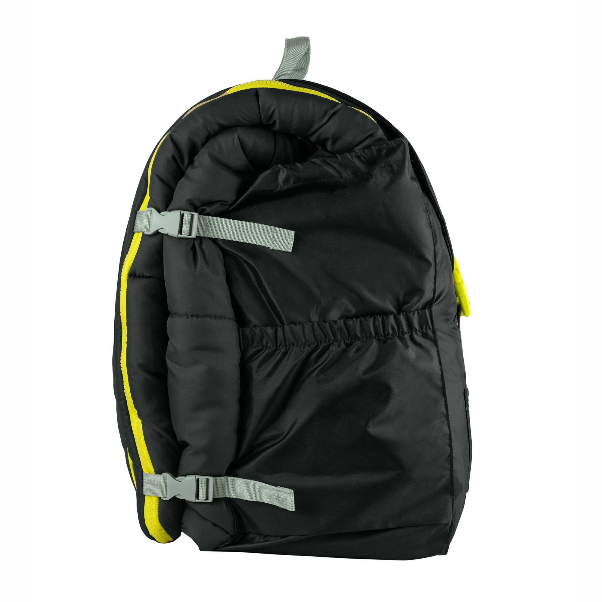 Sleep-n-pack: Packable Sleeping Bag, Big Kid 7-12+ yrs - Charcoal/Marshmallow Sherpa