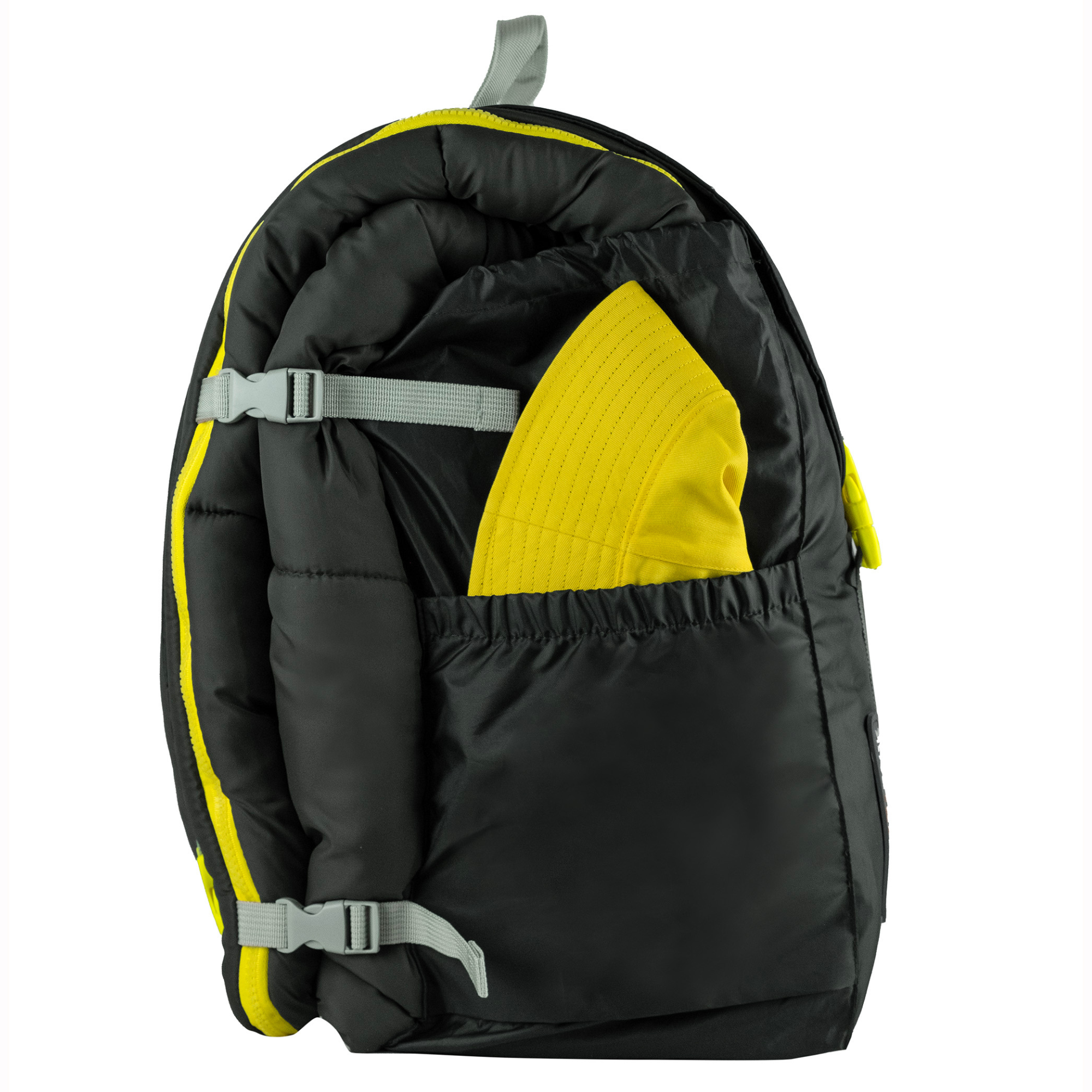 Sleep-n-pack: Packable Sleeping Bag, Big Kid 7-12+ yrs - Charcoal/Marshmallow Sherpa