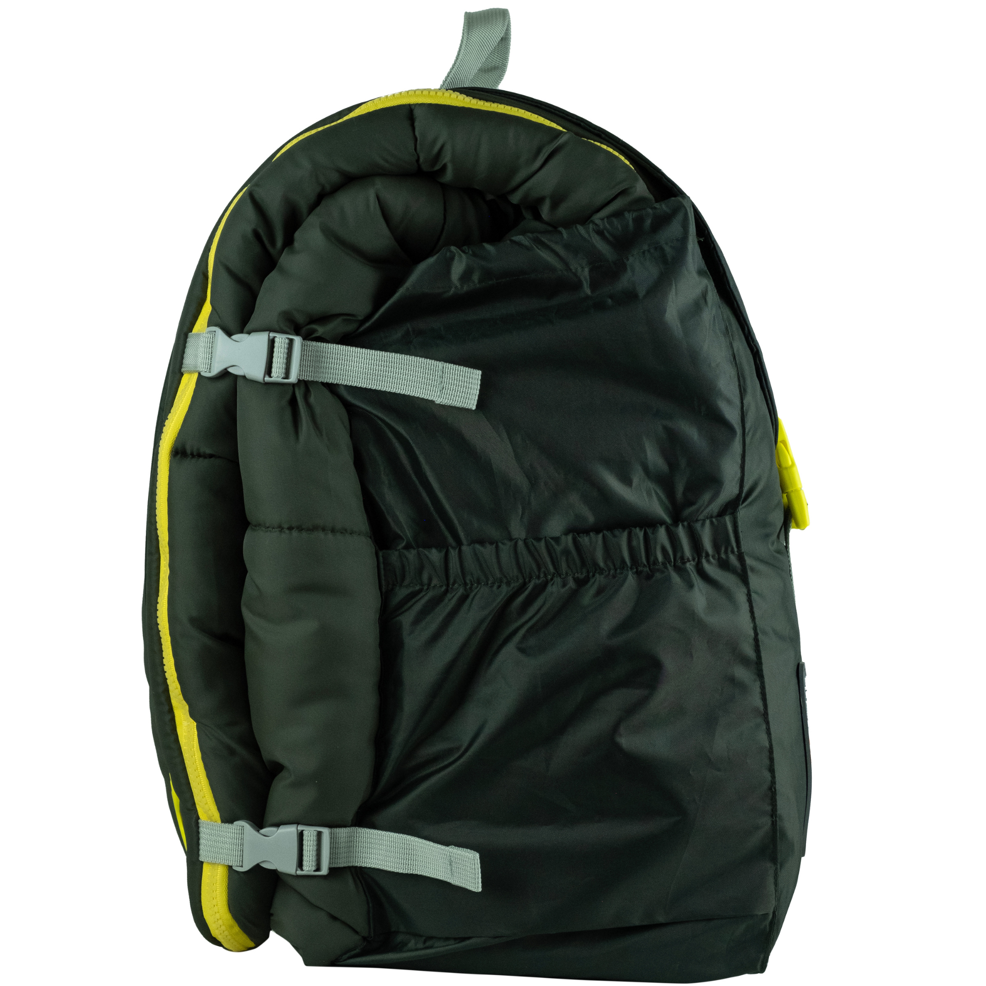 Sleep-n-pack: Packable Sleeping Bag, Big Kid 7-12+ yrs - Charcoal/Marshmallow Sherpa