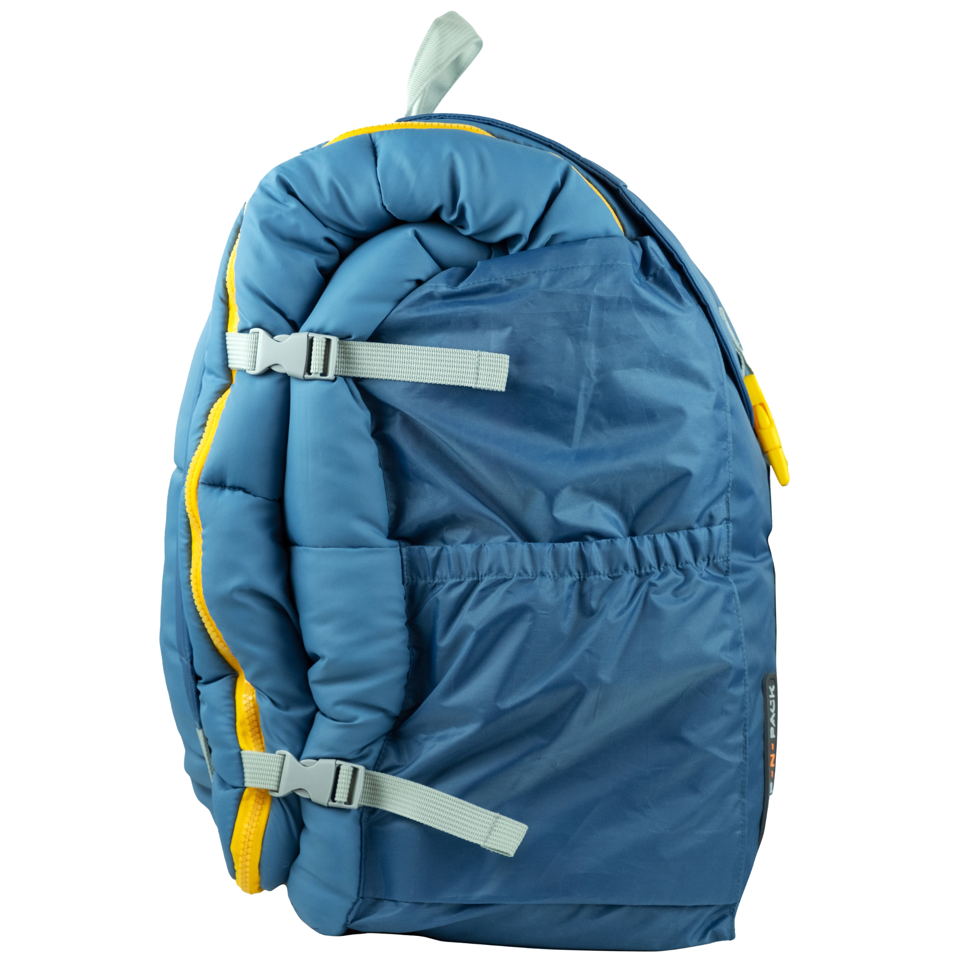 Sleep-n-pack: Packable Sleeping Bag, Big Kid 7-12+ yrs - Hudson Blue/Cherry Pink Sherpa