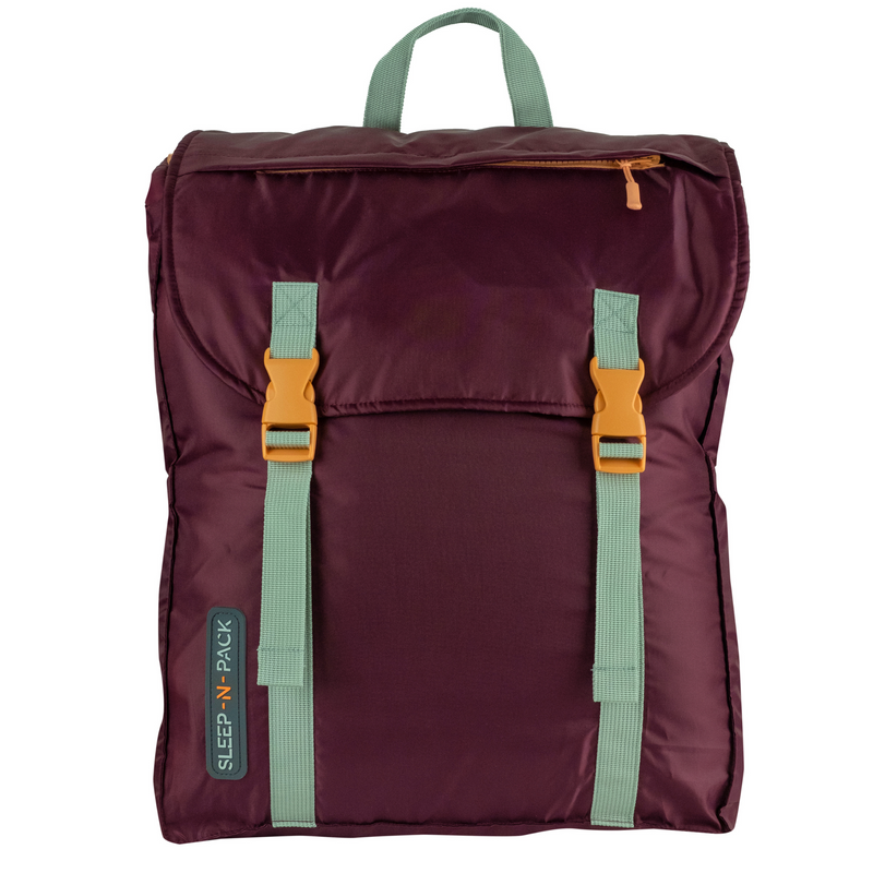 Sleep-n-pack: Packable Sleeping Bag, Big Kid 7-12+ yrs - WinterBerry/Goldenrod Sherpa