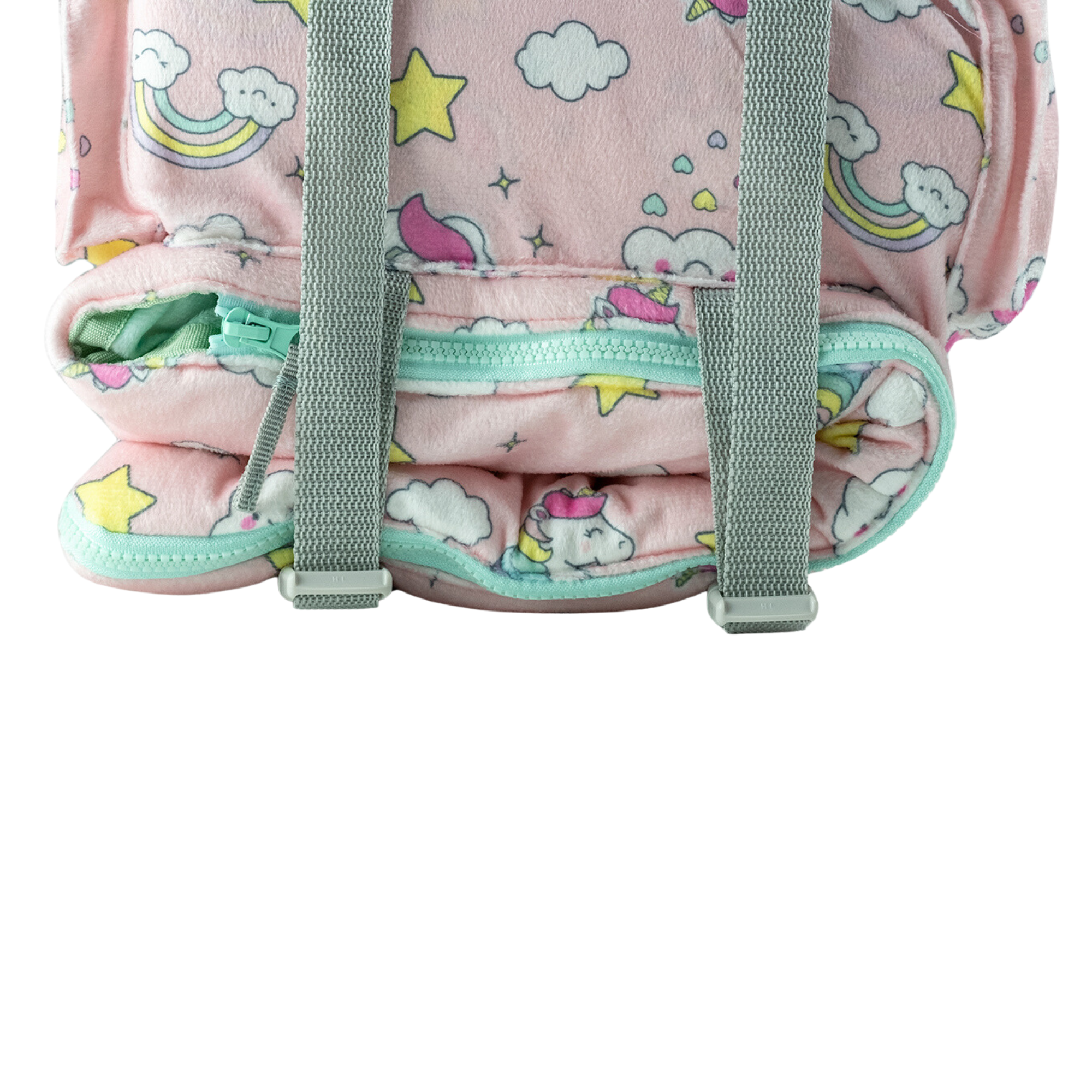 Sleep-n-Pack: Packable Little Kid's Sleeping Bag & Backpack, Cozy Mink, Unicorns
