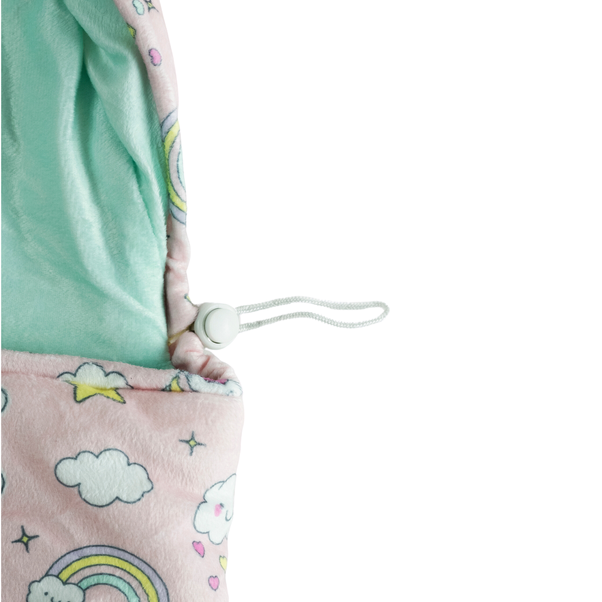 Sleep-n-Pack: Packable Little Kid's Sleeping Bag & Backpack, Cozy Mink, Unicorns