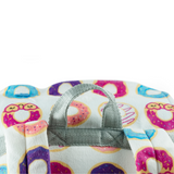 Sleep-n-Pack: Packable Little Kid's Sleeping Bag & Backpack, Cozy Mink, Donuts
