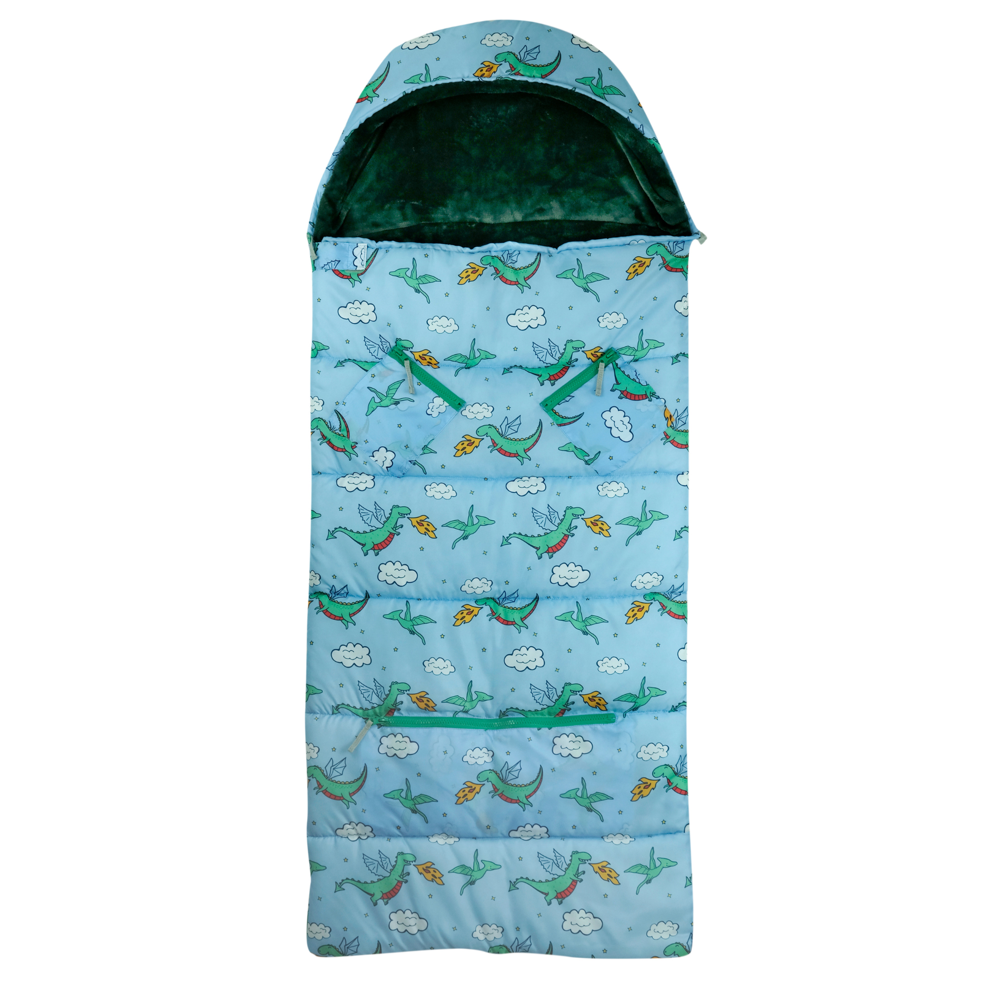 Sleep-N-Pack: Packable Sleeping Bag, Little Kid 3-6 yrs - Dragons