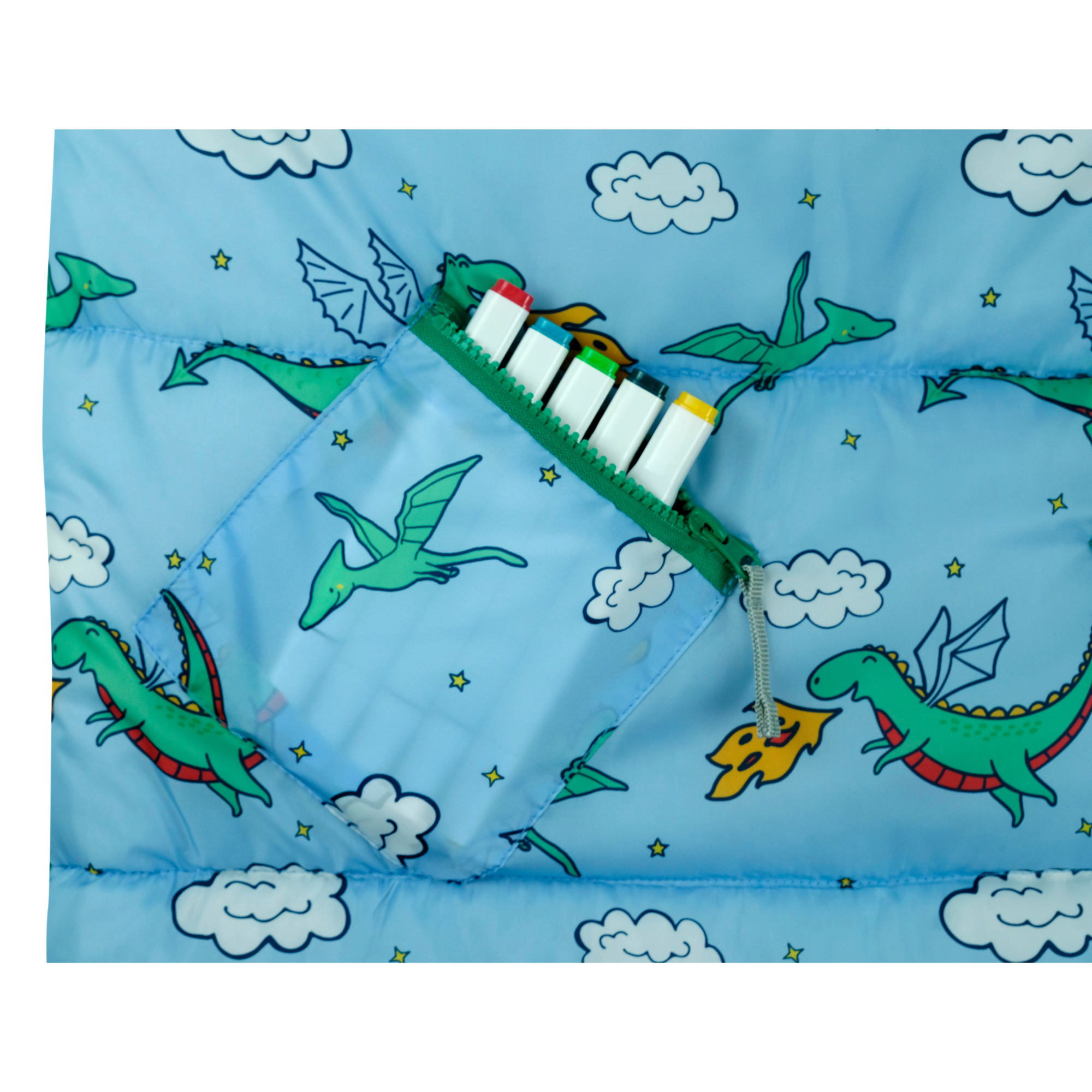 Sleep-N-Pack: Packable Sleeping Bag, Little Kid 3-6 yrs - Dragons