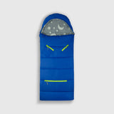 Sleep-N-Pack: Packable Sleeping Bag, Little Kid 3-6 yrs - Surfer Blue/Glow In The Dark Moon & Stars