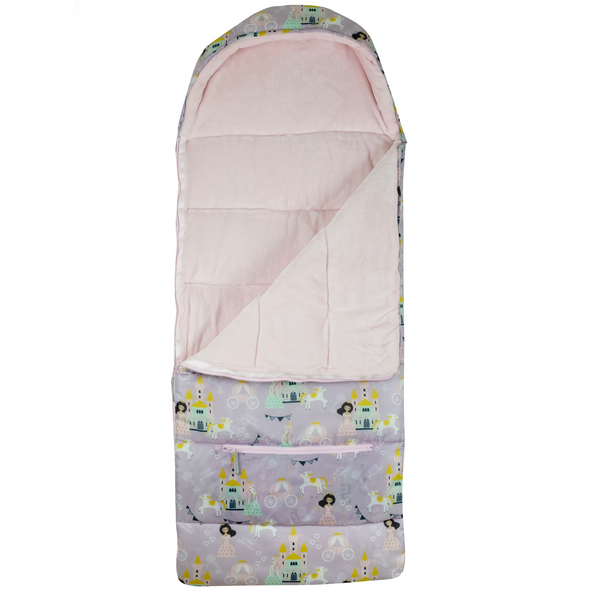 Sleep-N-Pack: Packable Sleeping Bag, Little Kid 3-6 yrs - Princesses