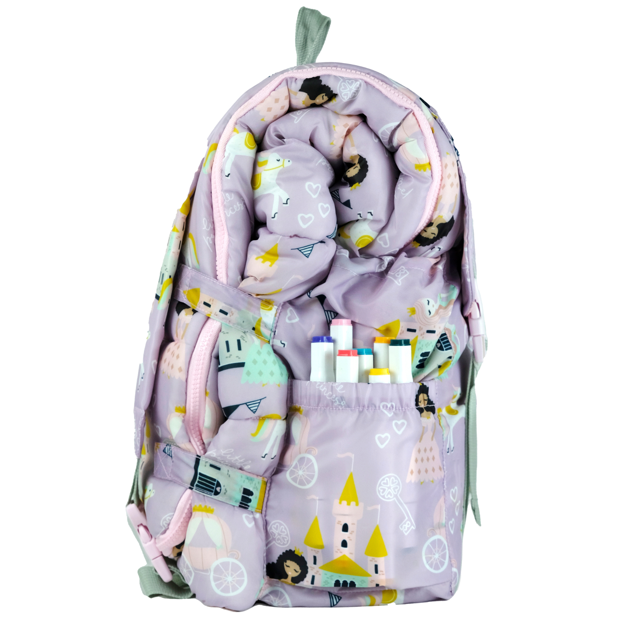 Sleep-N-Pack: Packable Sleeping Bag, Little Kid 3-6 yrs - Princesses