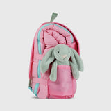 Sleep-N-Pack: Packable Sleeping Bag, Little Kid 3-6 yrs - Cosmos Pink/Glow-In-The-Dark Hearts