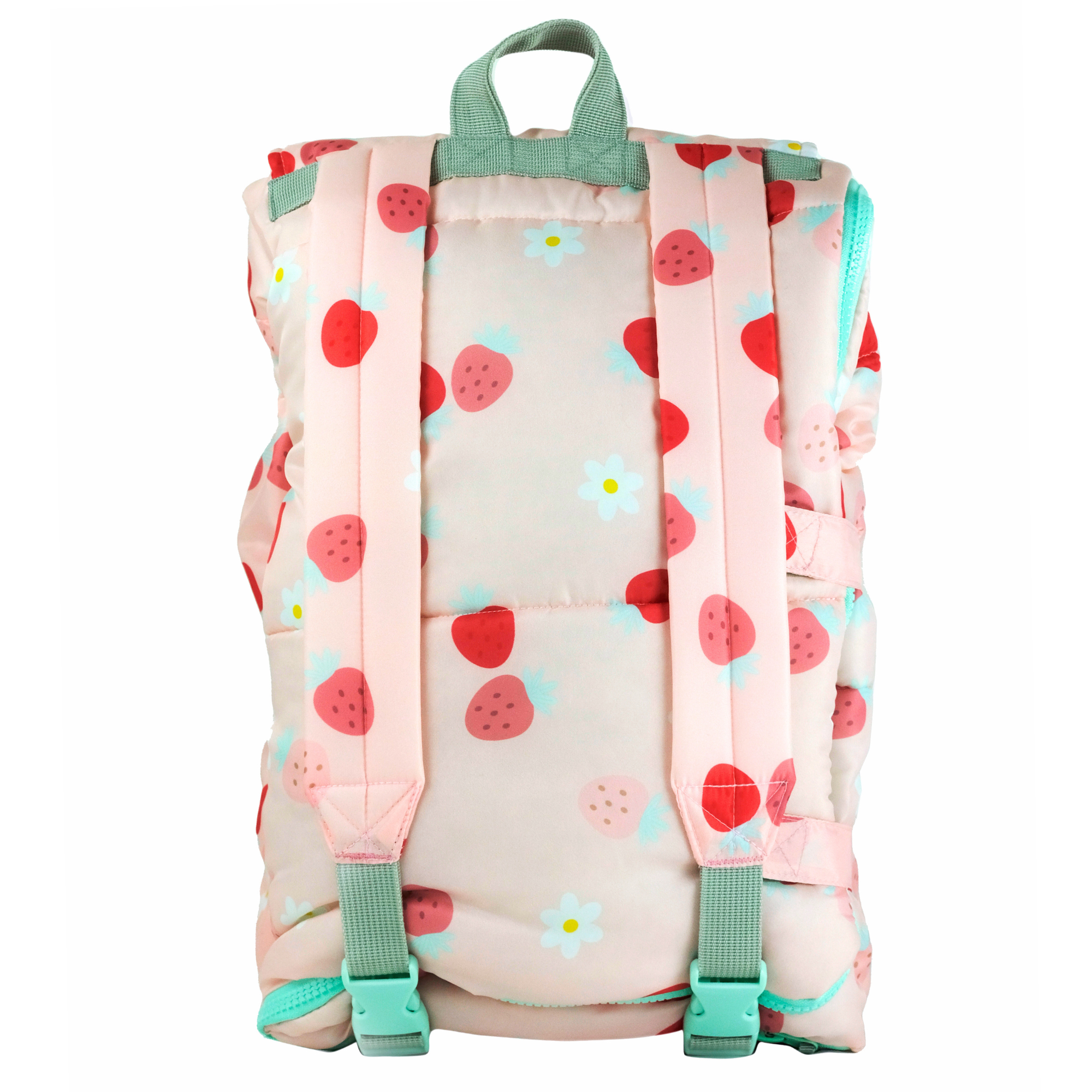 Sleep-N-Pack: Packable Sleeping Bag, Little Kid 3-6 yrs - Strawberries & Daisies