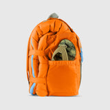Sleep-N-Pack: Packable Sleeping Bag, Little Kid 3-6 yrs - Tangelo/Glow-In-The-Dark Dinosaurs