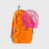Sleep-N-Pack: Packable Sleeping Bag, Little Kid 3-6 yrs - Tangelo/Glow-In-The-Dark Dinosaurs