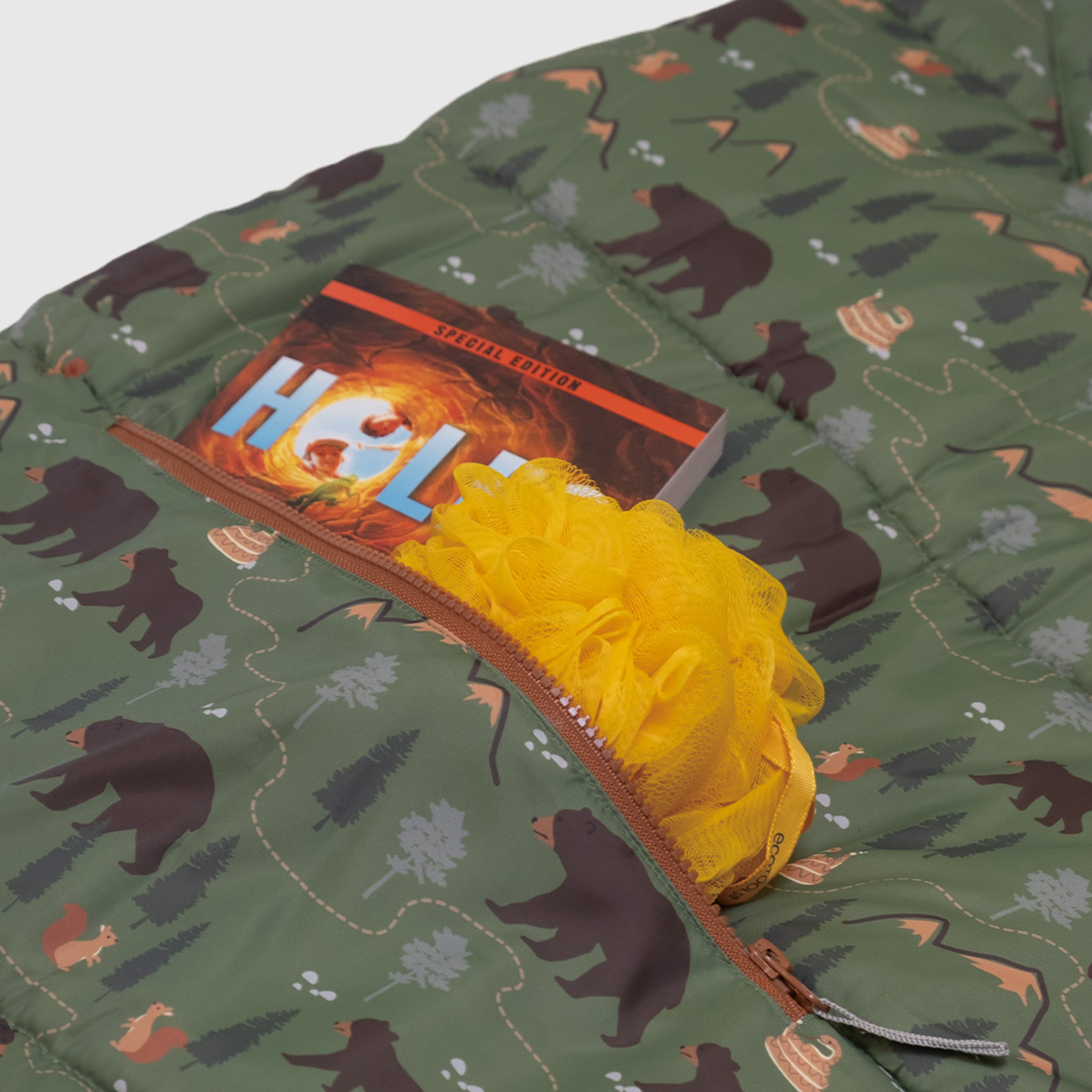Sleep-N-Pack™ – Little Kid Size | Pals in Print: Camping Bears Trail