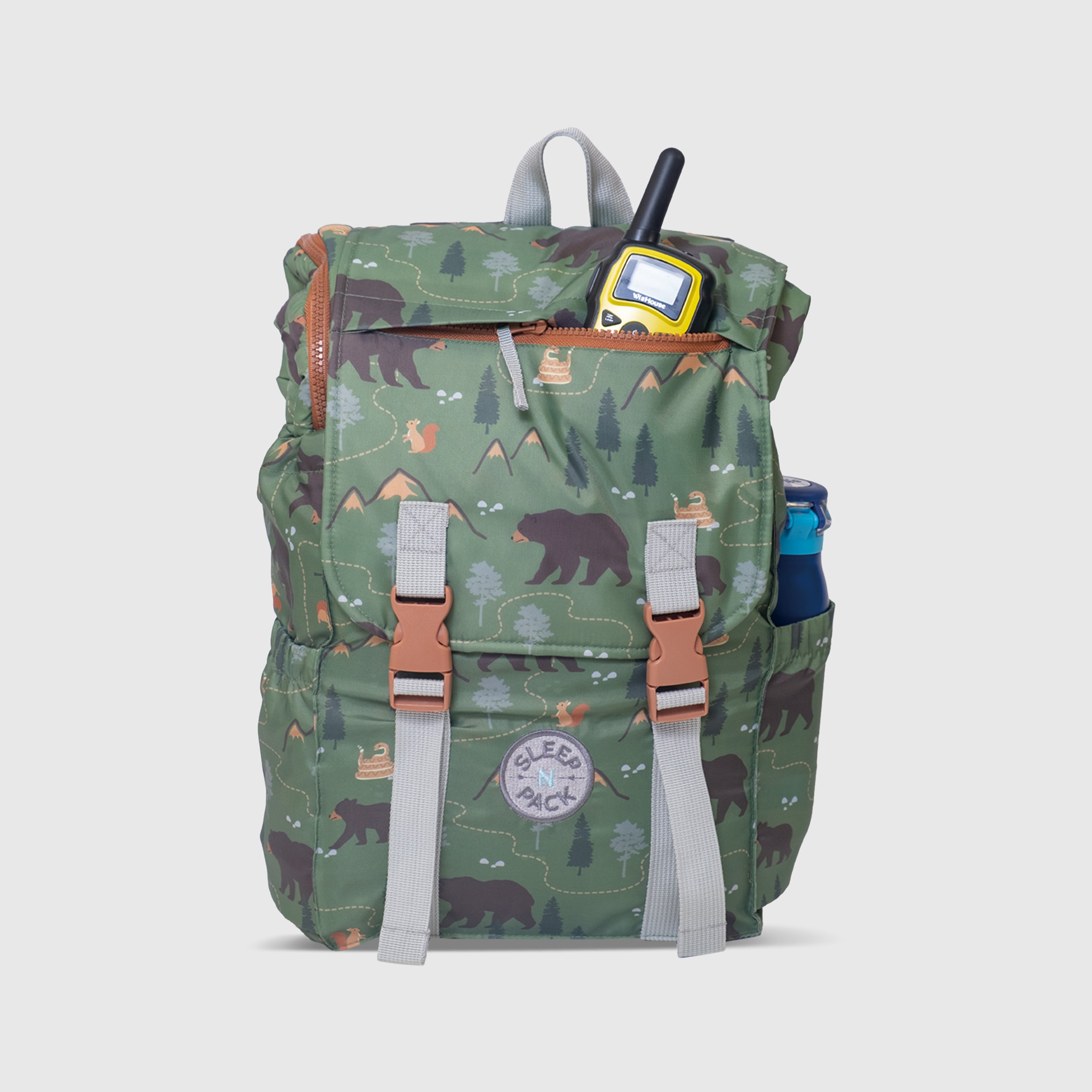 Sleep-N-Pack™ – Little Kid Size | Pals in Print: Camping Bears Trail