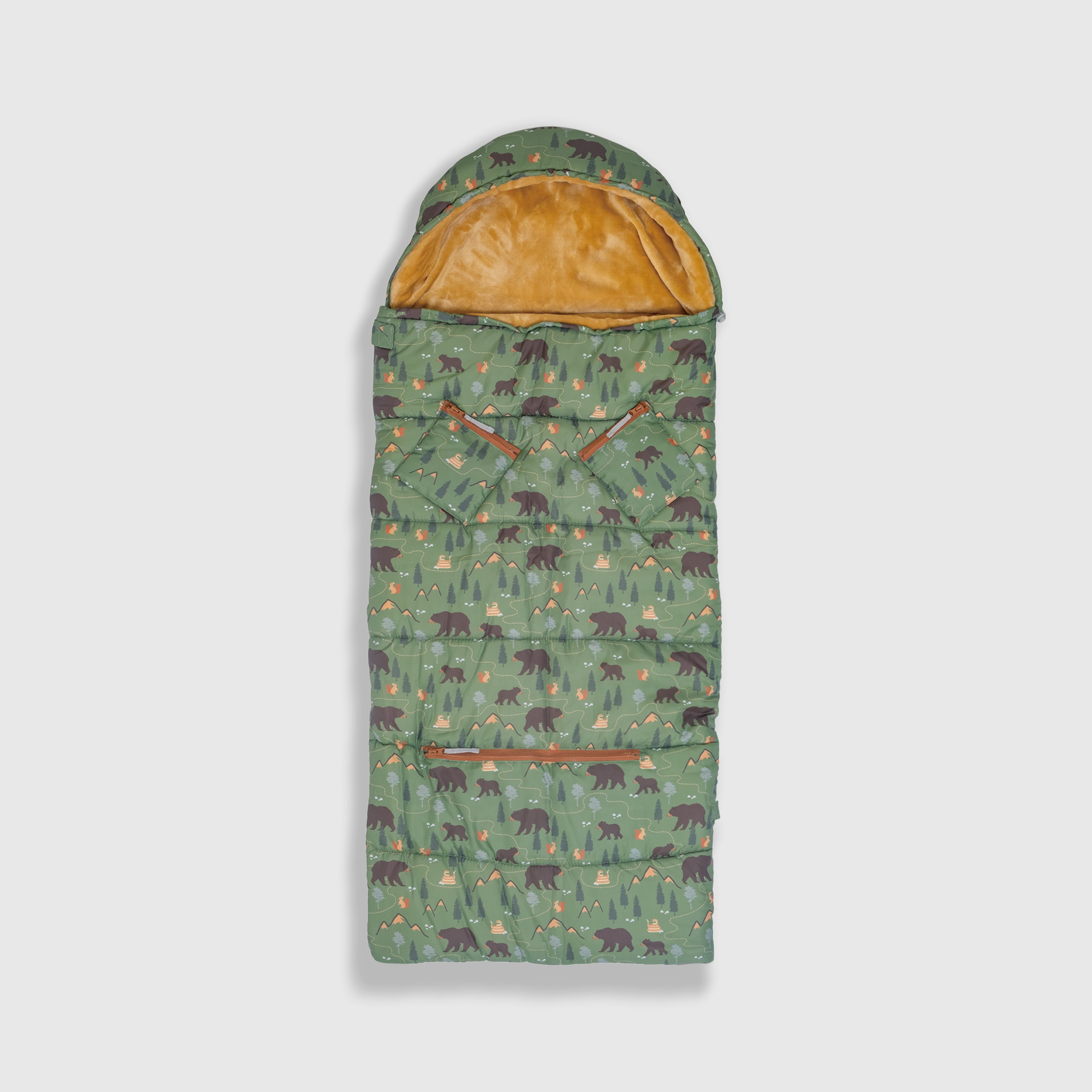 Sleep-N-Pack™ – Little Kid Size | Pals in Print: Camping Bears Trail