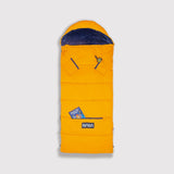 Sleep-N-Pack™ – Big Kid Size | NASA Official Logo & Patches | 2-in-1 Backpack & Sleeping Bag with Cozy Fleece Liner - ORANGE