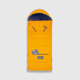 Sleep-N-Pack™ – Big Kid Size | NASA Official Logo & Patches | 2-in-1 Backpack & Sleeping Bag with Cozy Fleece Liner - ORANGE