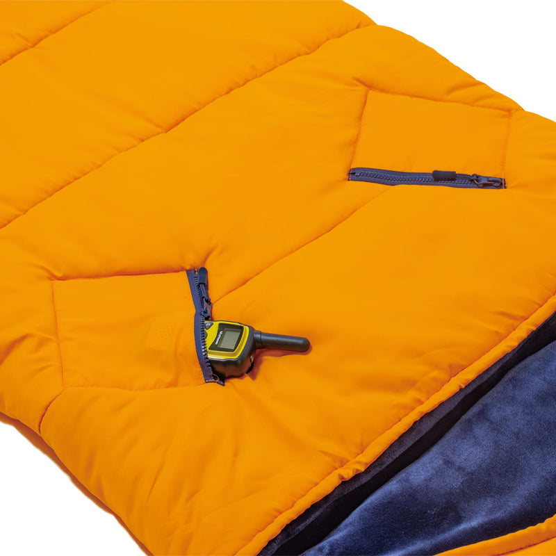 Sleep-N-Pack™ – Big Kid Size | NASA Official Logo & Patches | 2-in-1 Backpack & Sleeping Bag with Cozy Fleece Liner - ORANGE